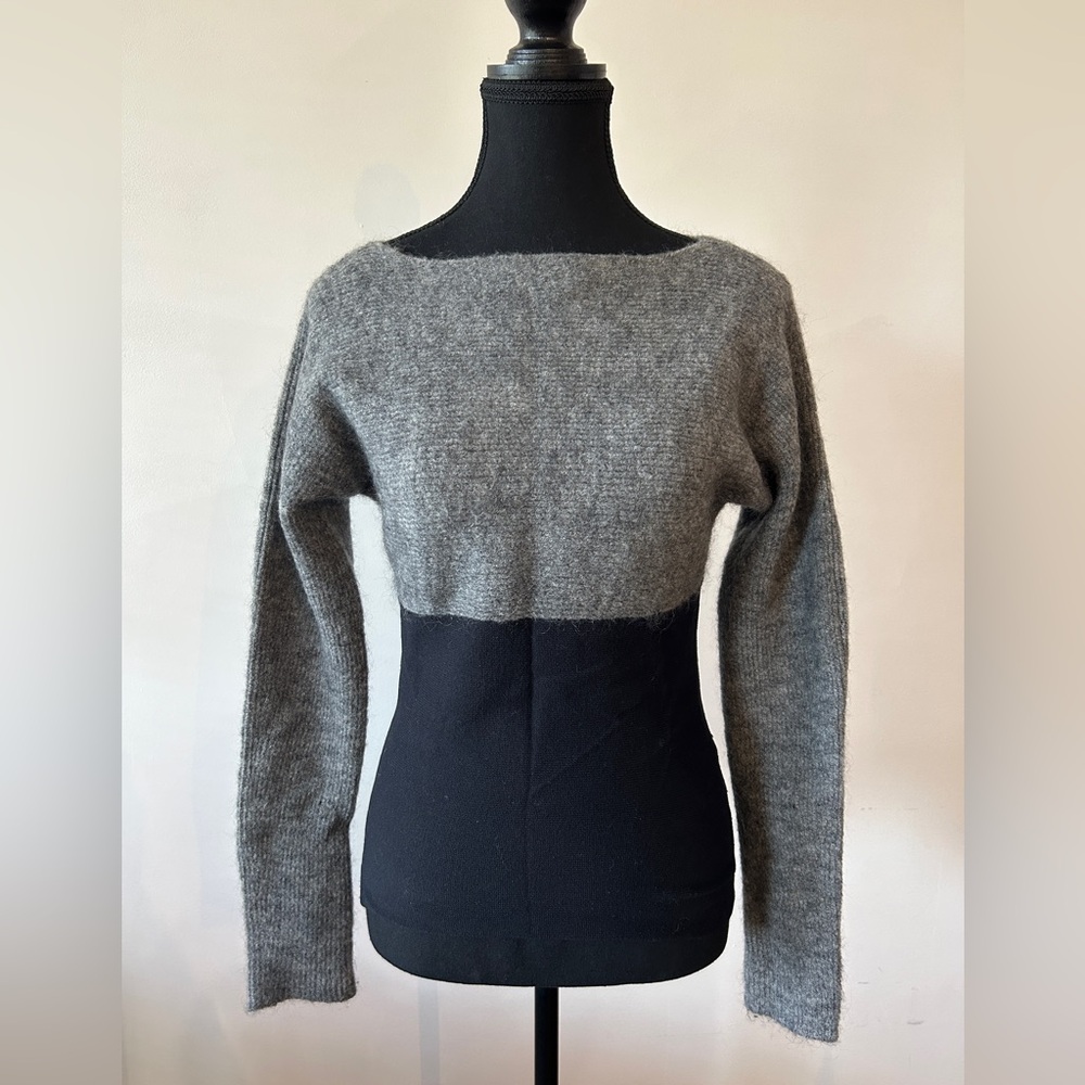 A/X Armani Exchange Gray and Black Women's Sweater
